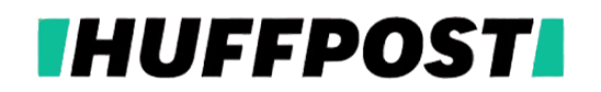Huffpost logo on a white background